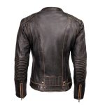 Milwaukee Motorcycle Clothing Co. Women’s Rebel Scooter Style Vinage Brown Leather Jacket w/ Mandarin Collar MMC20003 - Image 15