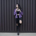 Milwaukee Leather MNG21605 Women’s Casual Purple and White Long Sleeve Cotton Casual Flannel Shirt - Image 4