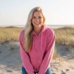 Milwaukee Leather MNG21620 Women’s Distressed Pink Sweatshirt Full Zip Up Long Sleeve Casual Hoodie – with Pocket - Image 4