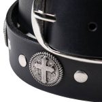 Milwaukee Leather MP7108 Men’s Don’t Thread On Me Black Leather Belt w/ Interchangeable Buckle – 1.5 inches Wide - Image 14