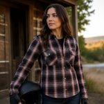 Milwaukee Leather MPL2604 Women’s Ember CE Armored Plaid Flannel Biker Shirt – Reinforced w/ Aramid Fiber - Image 4