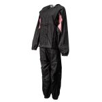 Milwaukee Leather MPL9607 Women’s Black and Pink Water Resistant Rain Suit w/ Reflective Material and Hoodie - Image 2