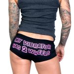 Hot Leathers PTB7254 My Vibrator Has Two Wheels Funny Boy Shorts - Image 2