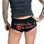 Hot Leathers PTB7283 Its Only Kinky the First Time Ladies Boy Shorts - Image 2