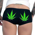 Hot Leathers Pot Leaves Ladies Boy Shorts PTB7479 - Image 2