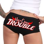 Hot Leathers Here Comes Trouble Boy Shorts PTB7552 - Image 2