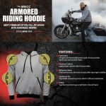 Milwaukee Leather Men’s Streetguard Black CE Armored Riding Hoodie, Shoulder and Elbow Armor – MPM1769 - Image 7