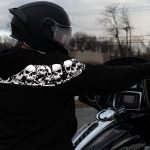 Milwaukee Leather Men’s Bare Bones Black Reflective Skull CE Armored Riding Hoodie, Shoulder & Elbow Armor – MPM1798 - Image 6
