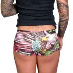 Hot Leathers Eagle Flowers Ladies Boy Shorts PTB7504 - Image 2