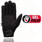Milwaukee Leather SH44612 Men’s Black Textile Mesh Gel Palm Motorcycle Mechanics Hand Gloves W/ Amara Cloth Bottom - Image 2