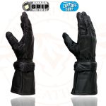 Milwaukee Leather Men’s Gauntlet Motorcycle Hand Gloves-Removeable Zip-Off-Long Cuff Thermal Lined Gel Palm-SH710 - Image 5