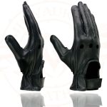 Milwaukee Leather SH721 Women’s Black Perforated Leather Full Finger Motorcycle Hand Gloves W/ Breathable ‘Open Knuckle’ - Image 4