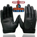Milwaukee Leather SH728 Women’s Classic Black Leather Motorcycle Gloves with Zipper Closure - Image 4