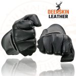 Milwaukee Leather SH864 Men’s Gauntlet USA Deerskin Leather Unlined Motorcycle Winter Gloves - Image 2