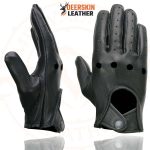 Milwaukee Leather SH869 Men’s Black Deerskin Leather Unlined Professional Driving Gloves - Image 5