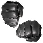 Z1R Men’s Black Premium Deerskin Leather Motorcycle Riders Gloves w/ Cinch Wrist Closure - Image 2