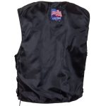 USA Leather 201L Men’s Black Classic Leather Side Lace Vest - Image 7