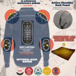Milwaukee Leather MPM1621 Men’s Grey CE Armored Long Sleeve Motorcycle Riders Shirt w/ Reinforced w/ Aramid Fibers - Image 5