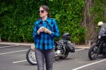 Hot Leathers FLL3004 Ladies Black and Aqua Long Sleeve Flannel - Image 7