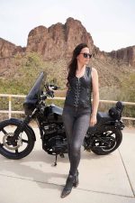 Hot Leathers VSL1009 Ladies Black Lambskin Vest with Grommet Accents - Image 10