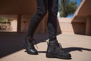 Milwaukee Leather MBL9399 Women’s 9-Inch Triple Buckle Black Leather Harness Biker Boots w/ Side Zipper - Image 9
