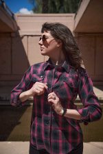 Milwaukee Leather MNG21604 Women’s Casual Black with Pink Long Sleeve Casual Cotton Flannel Shirt - Image 12