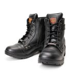 Milwaukee Leather MBL9328 Women’s Black Premium Leather Lace-Up Motorcycle Riding Boots w/ Inside Zipper - Image 2