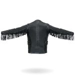 Hot Leathers JKL1028 Studs and Fringe Ladies Black Carry Conceal Leather Jacket - Image 10