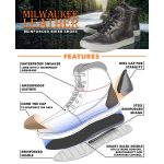 Milwaukee Leather MBM9152 Men’s Black Leather High-Top Biker Riding Waterproof Shoes Reinforced w/ Ankle Support - Image 2