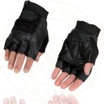 Milwaukee Leather SH217 Men’s Black Leather Gel Padded Palm Fingerless Motorcycle Hand Gloves W/ Breathable ‘Mesh Material’ - Image 2