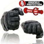 Milwaukee Leather SH717 Men’s Black Leather Gauntlet Racing Motorcycle Hand Gloves W/ Hard Knuckle Protection Extra Grip Reinforced Palm - Image 2