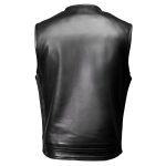 Milwaukee Motorcycle Clothing Co. Men’s Quick-Draw Stylesh Premium Black Leather MC Biker Vest MMC30001 - Image 16