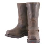 Milwaukee Leather Men’s Classic 11-Inch Dark Brown Leather Harness Square Toe Motorcycle Boots MBM9062 - Image 9