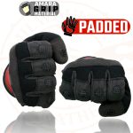 Milwaukee Leather SH76102 Men’s Black and Red Textile Mesh Motorcycle Mechanics Hand Gloves W/ Amara Cloth Bottom - Image 4