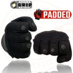 Milwaukee Leather SH761 Men’s Black Textile Padded Knuckle Mechanics Gloves with Amara Palm - Image 4