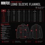 MMCC Men’s Brimstone Plaid Black Orange Tan Flannel Shirt – 100% Cotton with Microfiber Wipe Panel – MMC11608 - Image 3