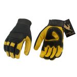Milwaukee Leather Men’s Yellow and Black Full Grain Deerskin Gloves – MG7543 - Image 4