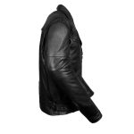 Wild Wear ML1077 Men’s Classic Black Braided Leather Motorcycle Jacket w/ Utility Pockets - Image 4