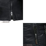 Hot Leathers JKL1028 Studs and Fringe Ladies Black Carry Conceal Leather Jacket - Image 15