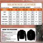 Milwaukee Leather LKL27001 Women’s Classic Braided Premium Black Leather Fitted Motorycle Riders Biker Jacket - Image 3