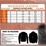 Milwaukee Leather LKL2739 Women’s Black Premium Leather Vented Motorcycle Biker Jacket w/ Hoodie - Image 3