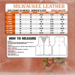 Milwaukee Leather LKL4711 Women’s Black Premium Leather Motorcycle Vest with Side Lace Adjustment - Image 3