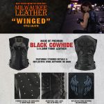 Milwaukee Leather Women’s Winged Black Studded Leather Motorcycle Vest with Reflective Wings – LKL4715 - Image 5