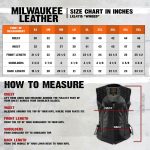 Milwaukee Leather Women’s Winged Black Studded Leather Motorcycle Vest with Reflective Wings – LKL4715 - Image 3