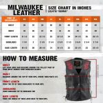 Milwaukee Leather Women’s Bling V-Neck Leather Motorcycle Vest with Rhinestone Detail - Image 3