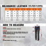 Milwaukee Leather LKL6705 Women’s Classic Black Leather Motorcycle Biker Rider Chaps w/ Rivet Detail - Image 3