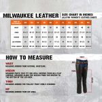 Milwaukee Leather LKL6706 Women’s Classic Black Leather Motorcycle Biker Rider Chaps w/ Bling Detail - Image 3