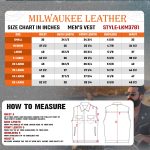 Milwaukee Leather LKM3781 Men’s Black Premium Leather Motorcycle Biker Rider Vest w/ White Stitching and Paisley Liner - Image 3