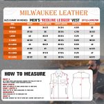 Milwaukee Leather Men’s Redline Ledger Club‑Style Motorcycle Premium Leather Vest w/ Red Stitching LKM3788 - Image 3