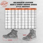 Milwaukee Leather MBM9004WP Men’s Waterproof Black Leather Motorcycle Reinforced Street Riding Shoes w/Ankle Support - Image 3